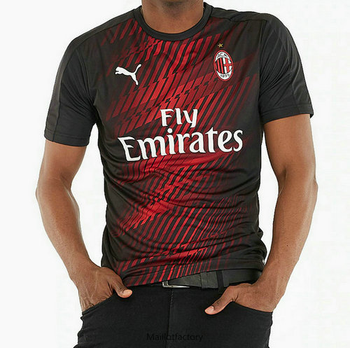 Vente Maillot du AC Milan pre-match 2020/21 Noir