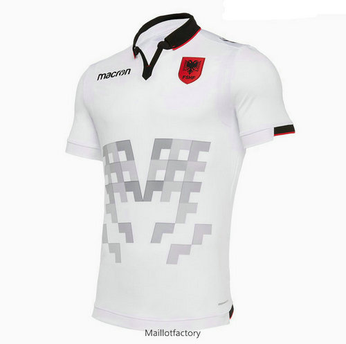 Pas cher Maillot du Albanie 2019/20 Exterieur Blanc