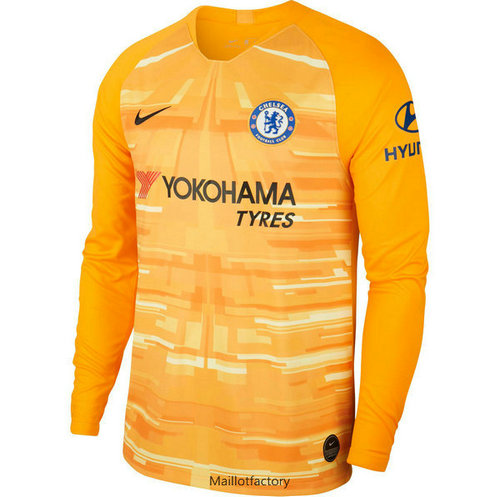 Achetez Maillot du Chelsea 2019/20 Domicile Gardien De But Manche Longue Orange