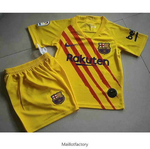 Pas cher Maillot du Barcelone Enfant 2019/20 Domicile Jaune