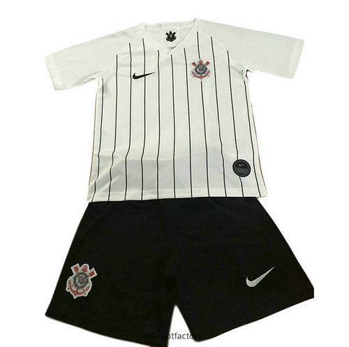 Prix Maillot du Corinthiens Enfant 2019/20 Domicile Blanc Noir