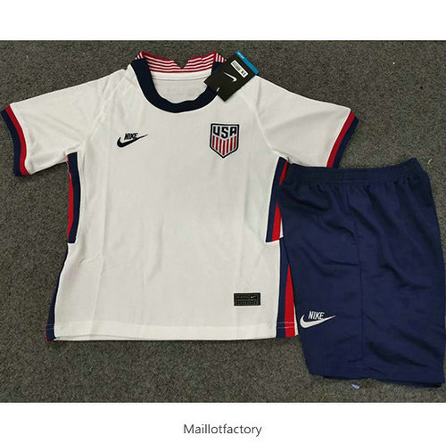 Vente Maillot du États-Unis Enfant 2020/21 Domicile Blanc