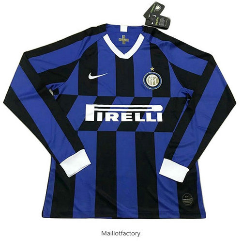 Pas cher Maillot du Inter Milan 2019/20 Domicile Manche Longue