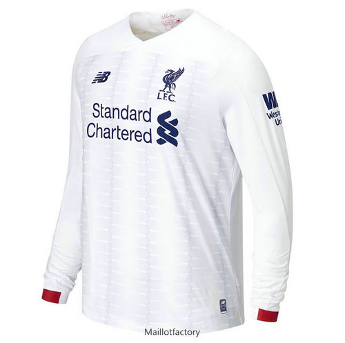 Achat Maillot du Liverpool Manche Longue 2019/20 Blanc