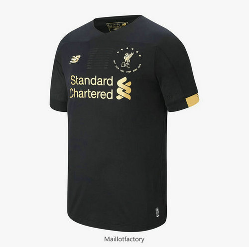 Vente Maillot du Liverpool Édition commémorative 6 étoiles 2019/20 Noir/or