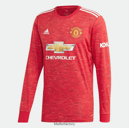 Flocage Maillot du Manchester United 2020/21 Domicile Manche Longue