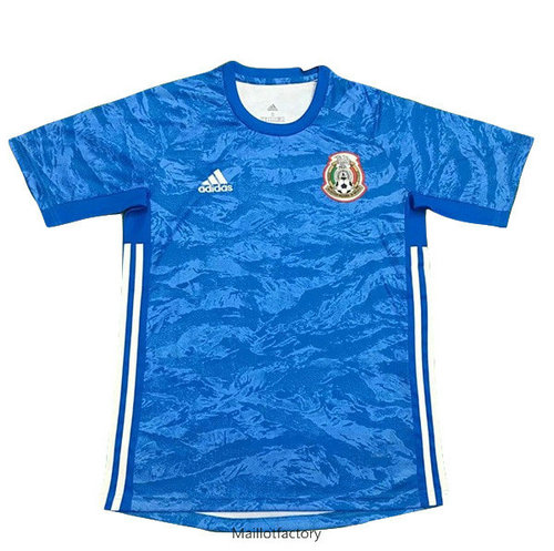 Pas cher Maillot du Mexique 2019/20 Gardien De But Bleu