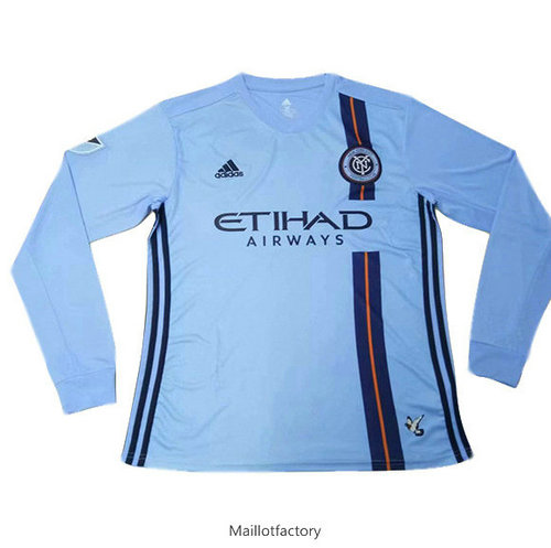 Achetez Maillot du New York City 2019/20 Domicile Manche Longue Bleu