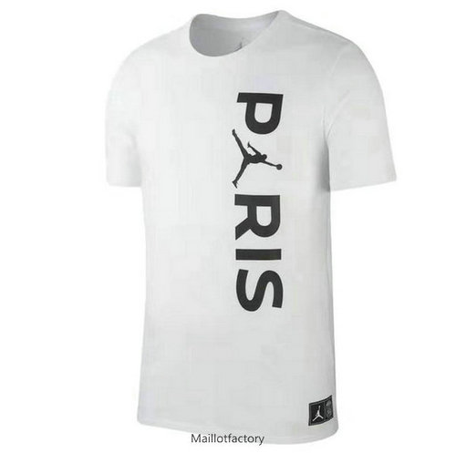 Flocage Maillot du PSG Jordan Entraînement Wordmark 2019/20 Blanc