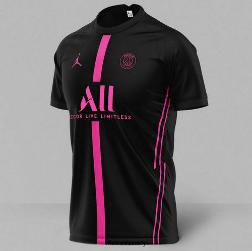 Vente Maillot du PSG Jordan 4ème concept 2020/21 Noir