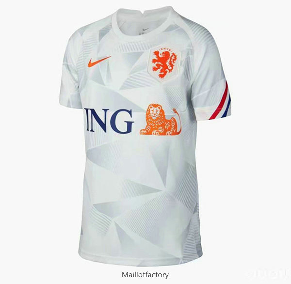 Nouveaux Maillot du Pays-Bas 2020/21 Exterieur Blanc