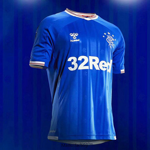 Pas cher Maillot du Rangers 2019/20 Domicile Bleu