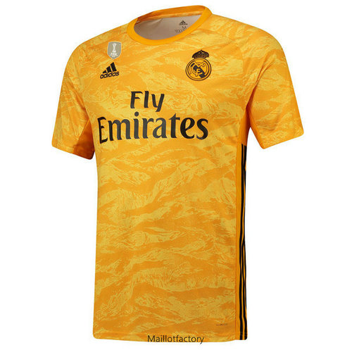 Vente Maillot du Real Madrid 2019/20 Gardien De But Jaune