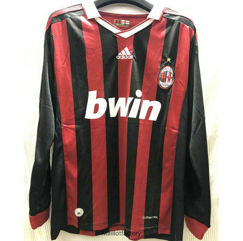 Prix Retro Maillot du AC Milan 2009 Manche Longue