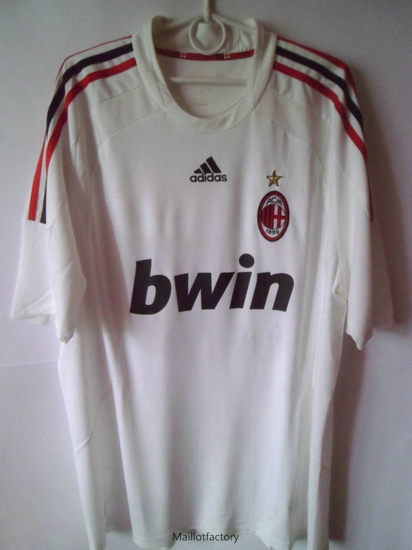 Flocage Retro Maillot du AC Milan 2008-09 Exterieur Blanc