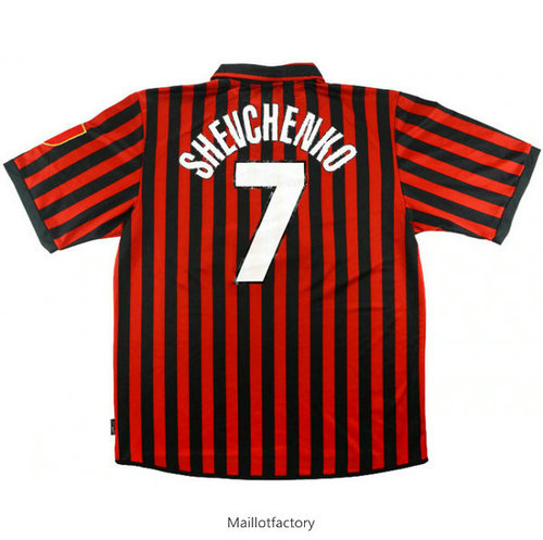 Vente Retro Maillot du AC Milan Centenaire 1999-00 Domicile (7 shevchenko)