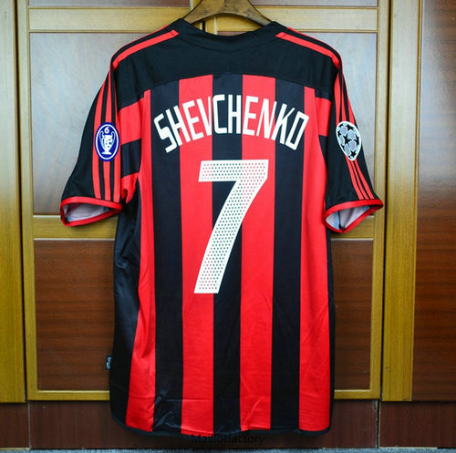 Nouveaux Retro Maillot du AC Milan 2003-04 Domicile (7 shevchenko)