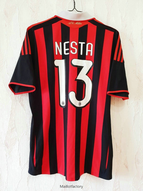 Prix Retro Maillot du AC Milan 2009-10 Domicile (13 Nesta)