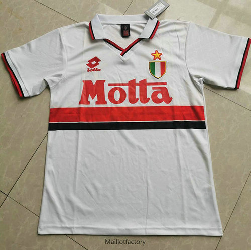 Pas cher Retro Maillot du AC Milan 1993-94 Exterieur