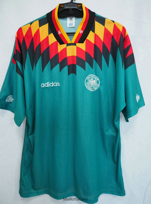 Nouveaux Retro Maillot du Allemagne 1994 Exterieur Vert