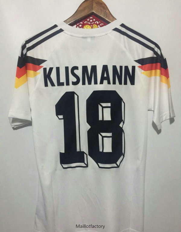 Soldes Retro Maillot du Allemagne 1988-90 Domicile (18 KLINSMANN)