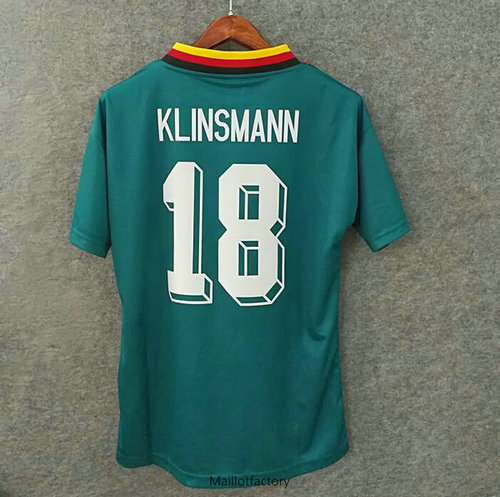 Achat Retro Maillot du Allemagne 1994 Exterieur Vert (18 KLINSMANN)