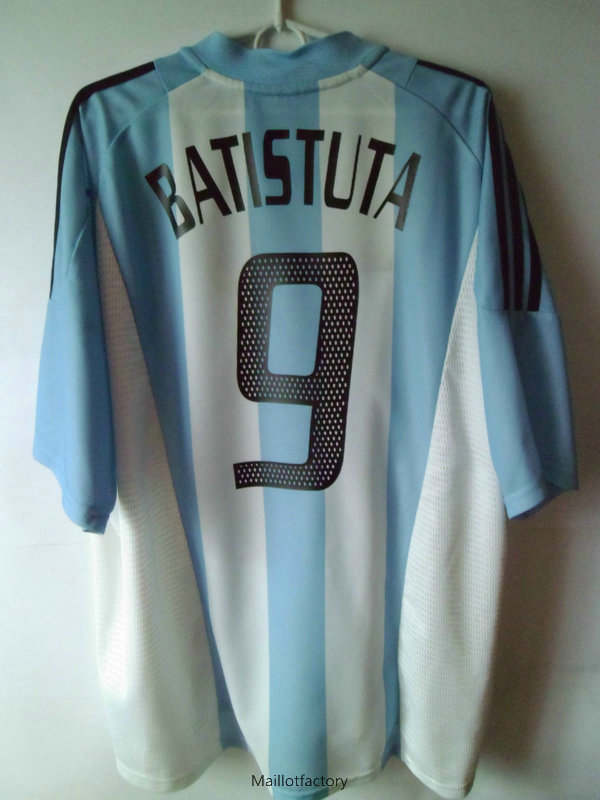 Achetés Retro Maillot du Argentina 2002 Domicile (9 BATISTUTA)