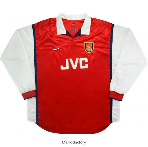 Nouveaux Retro Maillot du Arsenal 1998-99 Manche Longue Domicile