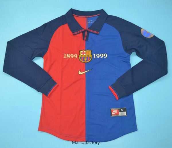 Achetez Retro Maillot du Barcelone 1998-99 Manche Longue Domicile