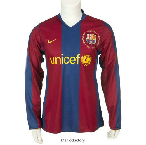 Achat Retro Maillot du Barcelone 1957-2007 Manche Longue Domicile