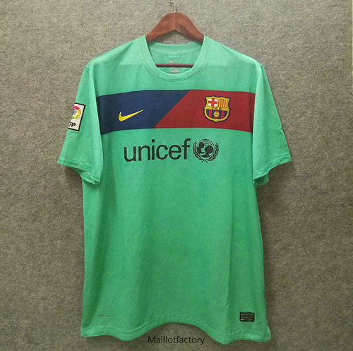 Achat Retro Maillot du Barcelone 2010-2011 Exterieur Vert