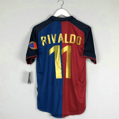 Pas cher Retro Maillot du Barcelone 1899-99 Domicile (11 Rivaldo)