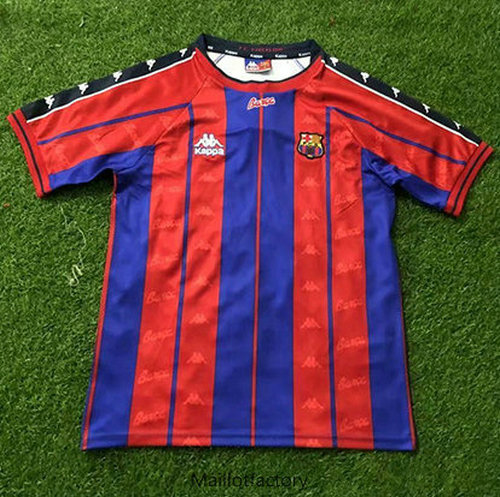 Nouveaux Retro Maillot du Barcelone 1997-98 Domicile