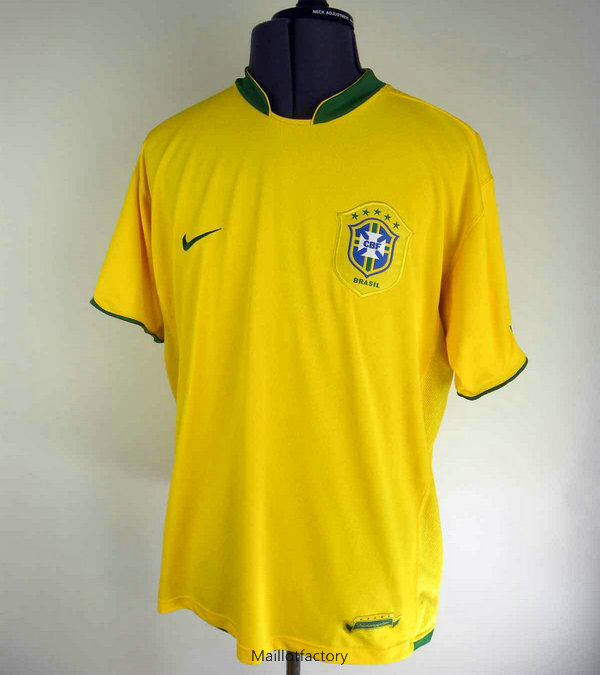 Achat Retro Maillot du Bresil Coupe du Monde 2006 Domicile