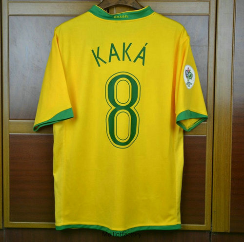 Achetez Retro Maillot du Bresil Coupe du Monde 2006 Domicile (8#KAKA)