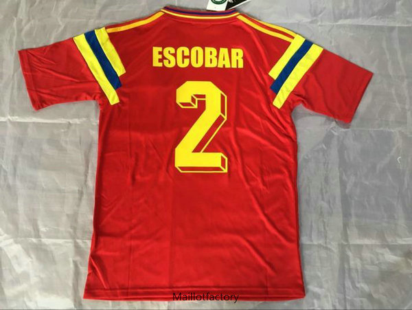 Flocage Retro Maillot du Colombie 1990 Rouge (2)