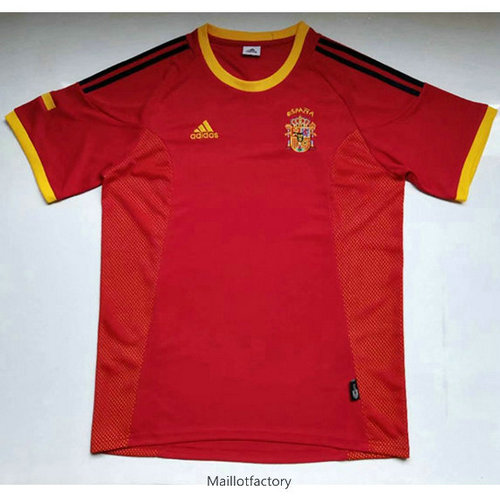 Soldes Retro Maillot du Espagne 2002 Domicile