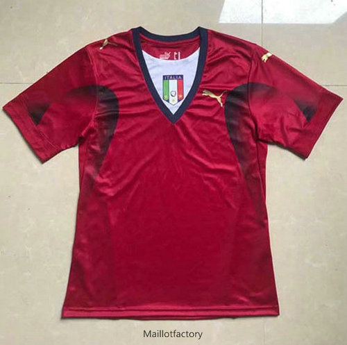 Vente Retro Maillot du Italie 2006 Rouge Gardien de but