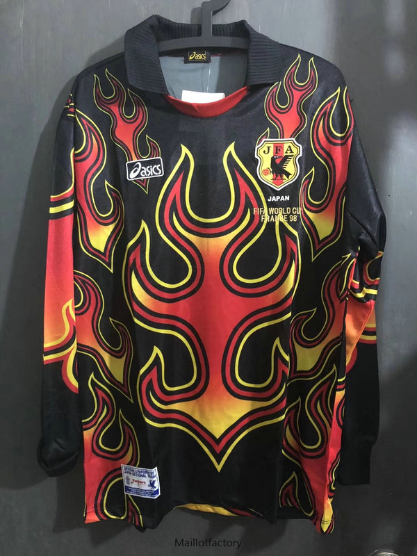 Soldes Retro Maillot du Japon France Coupe du Monde 1998 Manche Longue