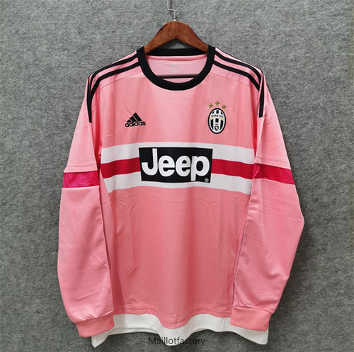 Prix Retro Maillot du Juventus 2015-16 Manche Longue Rose