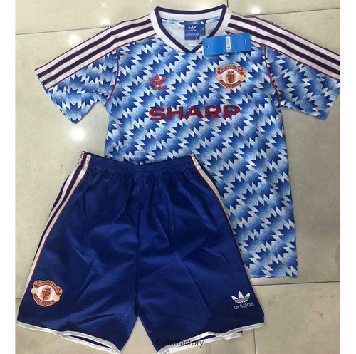 Prix Retro Maillot du Manchester United Enfant 1990-92 Exterieur