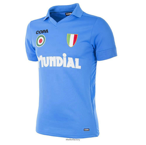 Flocage Retro Maillot du Naples 1987-88 Bleu