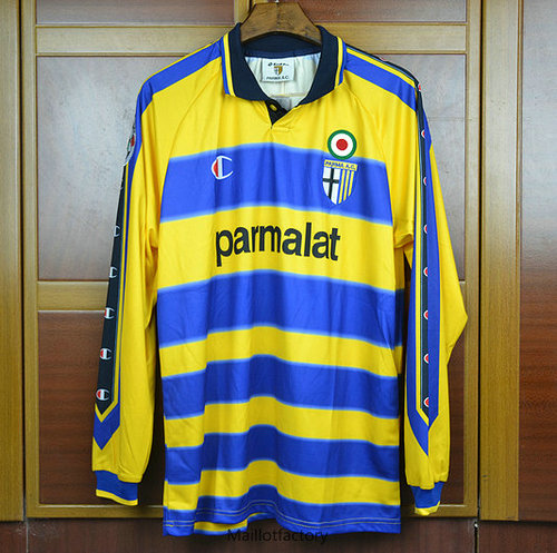 Pas cher Retro Maillot du Parme 1999-00 Manche Longue Domicile