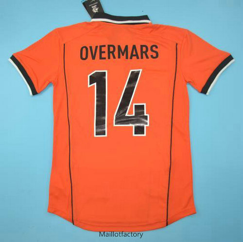 Achetés Retro Maillot du Pays-Bas 1998-00 Domicile (orange 14 Overmars)