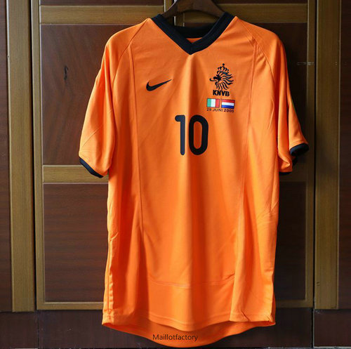 Achetez Retro Maillot du Pays-Bas Coupe du Europe 2010 Domicile (10 Bergkamp)