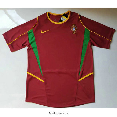 Pas cher Retro Maillot du Portugal Coupe du Monde 2002 Domicile