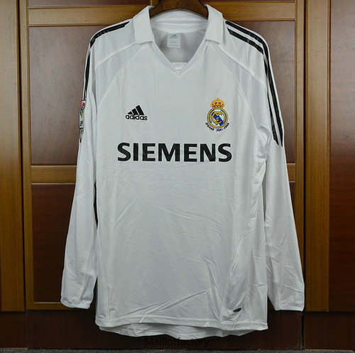 Achetés Retro Maillot du Real Madrid 2005-06 Manche Longue Domicile