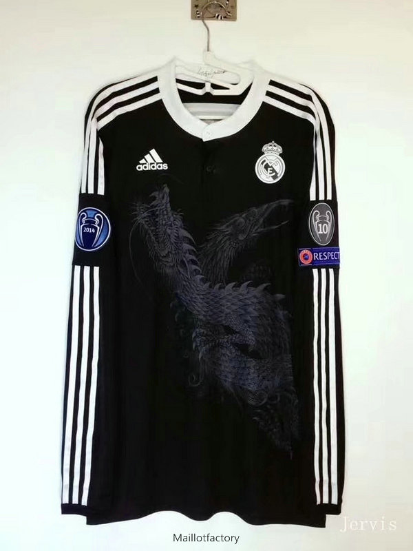 Nouveaux Retro Maillot du Real Madrid 2014-15 Manche Longue Third