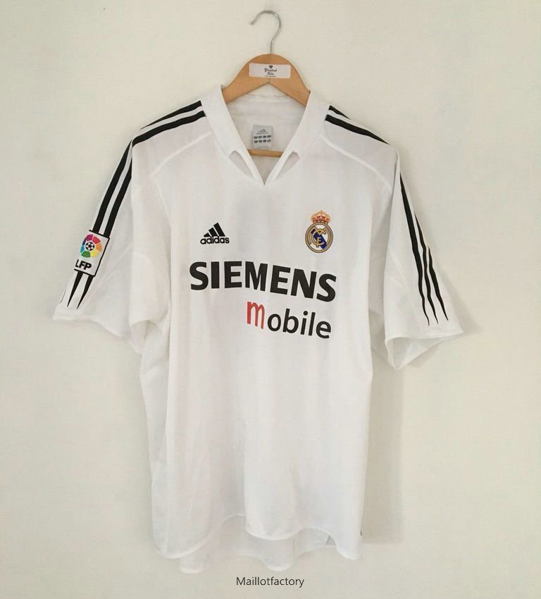 Nouveaux Retro Maillot du Real Madrid 2004-05 Domicile