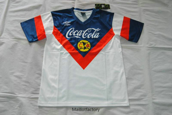 Achetés Retro Maillot du États-Unis 1990 Exterieur Blanc